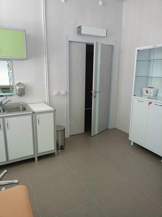 Курская область, Курский район, деревня 1-ая Моква. Работы по строительству врачебной амбулатории завершены (к информации о выполнении поручения по итогам личного приема граждан, проведенного С.В.Нештенко 15.06.2023)