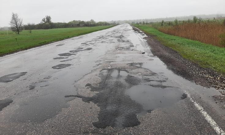 Воронежская область, Таловский район, рабочий поселок Таловая. Состояние автомобильной дороги на дату личного приема граждан, проведенного А.В.Ерёминым 27.04.2023