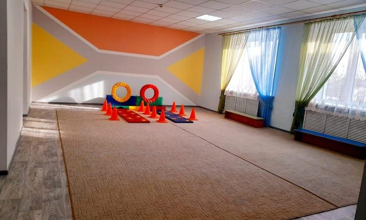 Ивановская область, Приволжский район, город Плёс, улица Лесная, 26. Здание детского сада № 2 «Радуга» после капитального ремонта (к информации о выполнении поручения по итогам личного приема граждан, проведенного А.Н.Мошковым 14.07.2022)