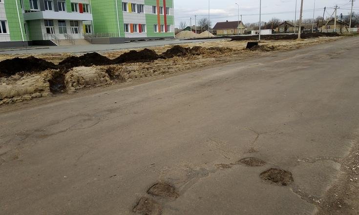 Тамбовская область, Умётский район, рабочий посёлок Умёт. Дороги по улицам Железнодорожной, Рабочей, Соннова в состоянии на дату личного приема граждан, проведенного М.А.Бубеным 21 апреля 2022 года