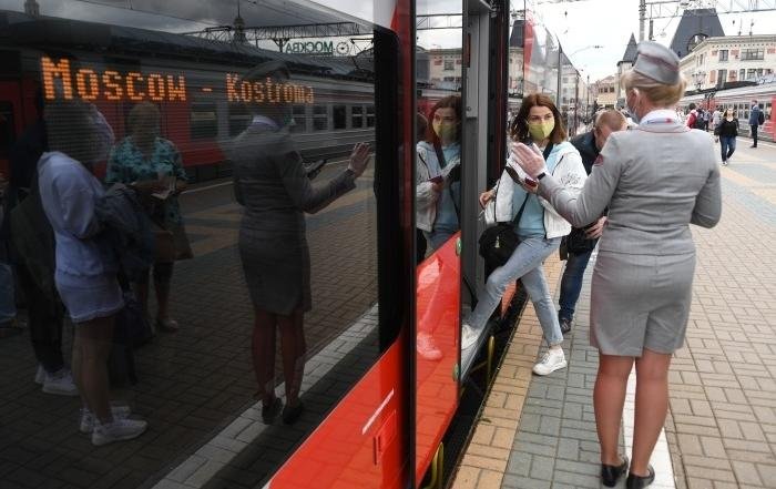17 июля 2020 года. Первый поезд "Ласточка" сообщением Москва - Кострома.