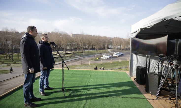 Белгородская область, Губкин. Открытие новой рекреационной зоны «Тёплый Колодезь» – зеленая долина Губкина». Фото: официальный портал правительства Белгородской области belregion.ru