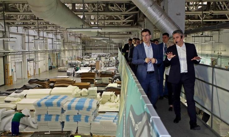 Владимирская область, Ковров, улица Комсомольская, 116г. Осмотр производства компании «Аскона». Фото: avo.ru