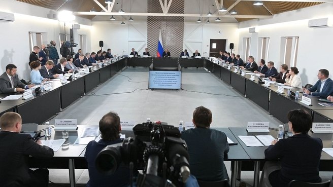 Московская область, Орехово-Зуевский городской округ, деревня Губино. Заседание Правительственной комиссии по вопросам развития малого и среднего предпринимательства. Фото: сайт Правительства РФ www.government.ru