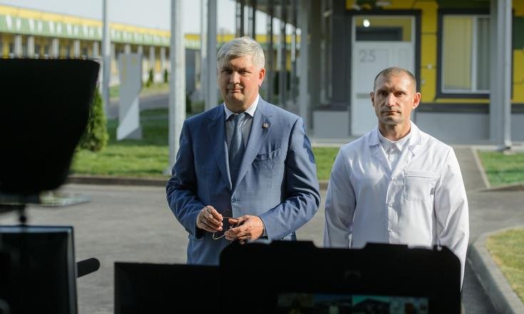 30 июня 2020 года. Открытие Воронежского многофункционального медицинского центра. Фото: Kremlin.ru и портал органов власти Воронежской области Govvrn.ru