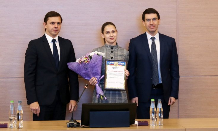 19 ноября 2019 года. Орёл. Грант Президента России получила доцент кафедры информационных систем Орловского государственного университета имени И.С.Тургенева Елена Корнаева.