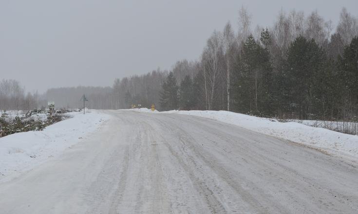 Смоленская область. Состояние дороги Рославль – Ельня  на дату личного приема граждан, проведенного А.К.Анисимовым 23.03.2025
