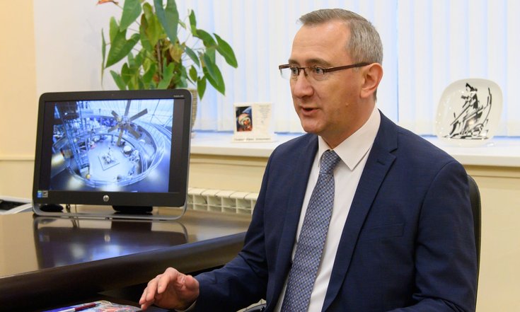 Калуга, площадь Старый Торг, 2. Рабочая встреча полпреда Президента РФ в ЦФО Игоря Щёголева и губернатора Калужской области Владислава Шапши. Фото: пресс-служба Калужской области