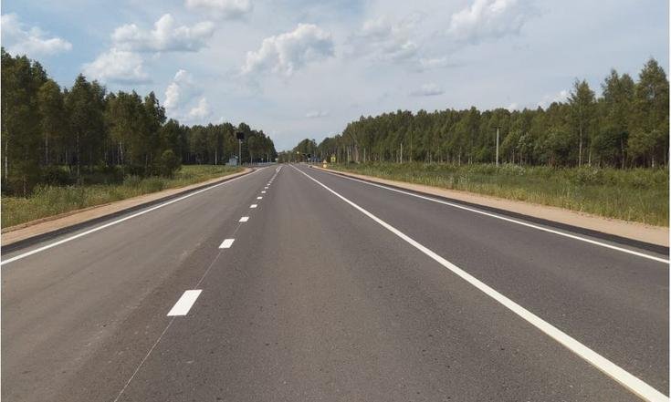 Смоленская область. Работы по ремонту участка дороги Рославль – Ельня завершены (к информации о выполнении поручения по итогам личного приема граждан, проведенного А.К.Анисимовым 23.03.2025)