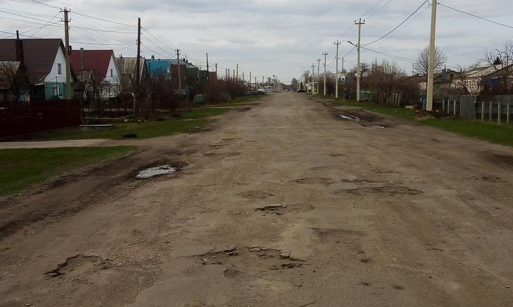 Тамбовская область, Умётский район, рабочий посёлок Умёт. Дороги по улицам Железнодорожной, Рабочей, Соннова в состоянии на дату личного приема граждан, проведенного М.А.Бубеным 21 апреля 2022 года
