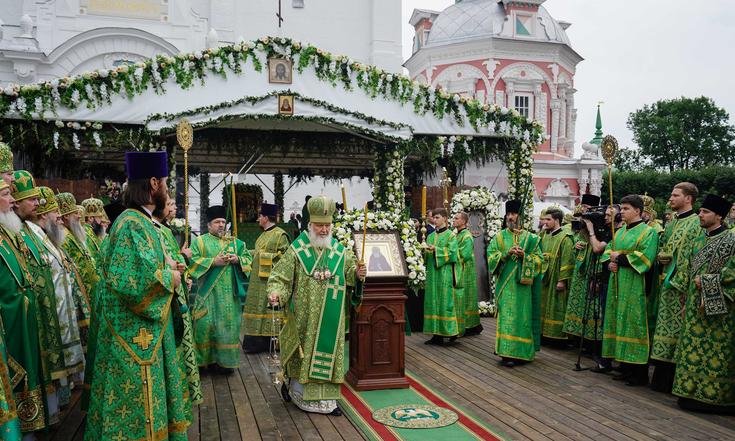Сергиев Посад, Троице-Сергиева лавра. Торжества по случаю 600-летия обретения мощей преподобного Сергия Радонежского. Фото: пресс-служба Патриарха Московского и всея Руси