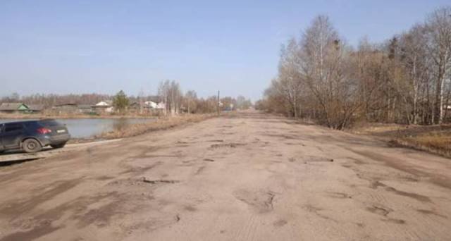 Тверская область. Состояние автомобильной дороги от деревни Малыгино до деревень Коробово и Перетрясово на дату личного приема граждан, проведенного И.П.Горячевой 24.03.2022.