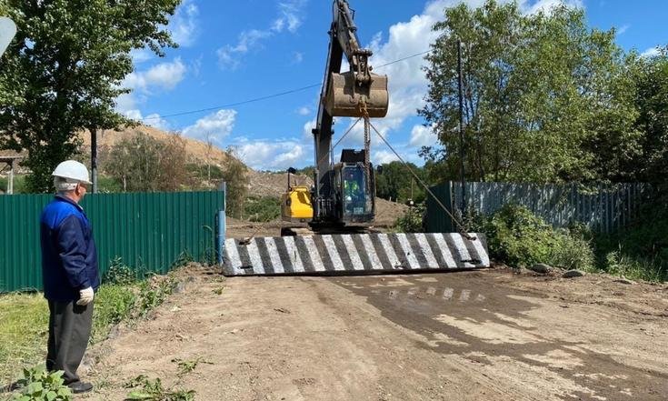 1 июля 2020 года. Калужская область, Боровский район. Мусорный полигон Тимашово закрыт. Фото: телеканал "НикаТВ"