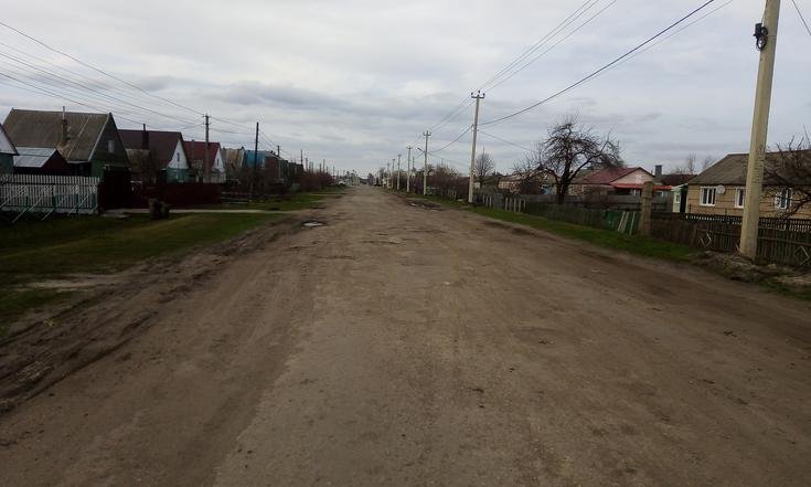 Тамбовская область, Умётский район, рабочий посёлок Умёт. Дороги по улицам Железнодорожной, Рабочей, Соннова в состоянии на дату личного приема граждан, проведенного М.А.Бубеным 21 апреля 2022 года