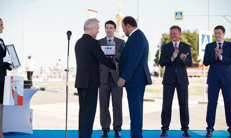 Белгородская область, Прохоровский район, п. Прохоровка. Открытие движения по автомобильной дороге к мемориальному музейному комплексу «Прохоровское поле».