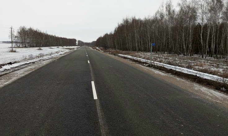 Тамбовская область. Ремонт автомобильной дороги, которая проходит через село Перевоз, завершен (к информации о выполнении поручения по итогам личного приема граждан, проведенного А.Ю.Петуховым 25.04.2024.)