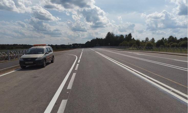 Смоленская область. Работы по ремонту участка дороги Рославль – Ельня завершены (к информации о выполнении поручения по итогам личного приема граждан, проведенного А.К.Анисимовым 23.03.2025)