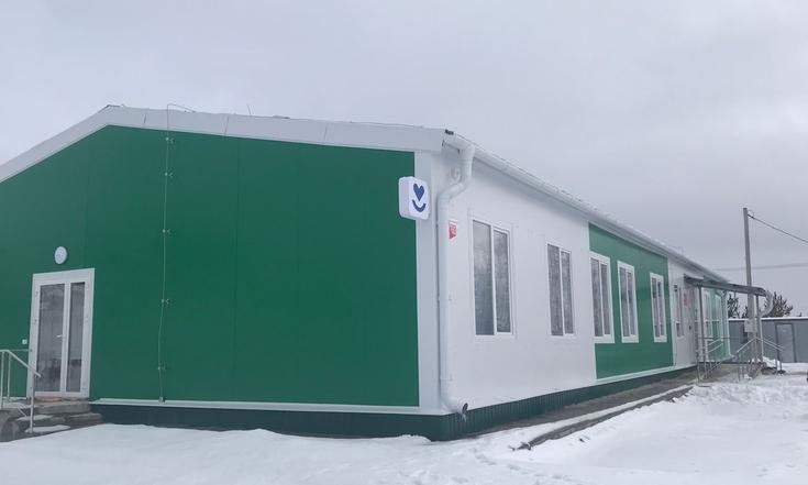 Курская область, Курский район, деревня 1-ая Моква. Работы по строительству врачебной амбулатории завершены (к информации о выполнении поручения по итогам личного приема граждан, проведенного С.В.Нештенко 15.06.2023)
