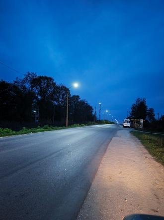 Тульская область, Одоевский район, поселок Одоев. Установленное освещение по улице 50 лет Октября от дома №59а до дома №98 (к информации о выполнении поручения по итогам личного приема граждан, проведенного И.П.Горячевой 8 июля 2021 года)