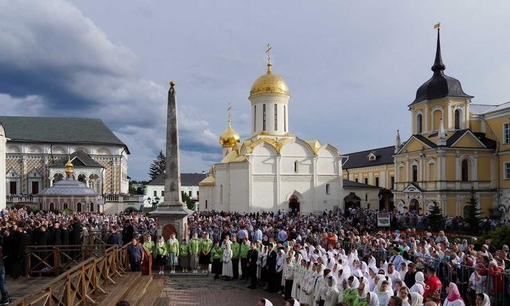 Сергиев Посад, Троице-Сергиева лавра. Торжества по случаю 600-летия обретения мощей преподобного Сергия Радонежского. Фото: пресс-служба Патриарха Московского и всея Руси