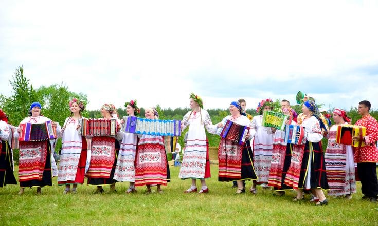 Орловская область, Хотынецкий район, село Льгов. XXIV Международный фольклорный праздник «Троицкие хороводы в Орловском Полесье». Фото: пресс-служба губернатора Орловской области orel-region.ru