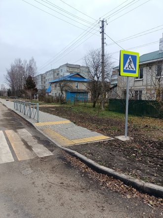 Смоленская область, Починковский район, деревня Плоское. Отремонтированный участок дороги (к информации о выполнении поручения по итогам личного приема граждан, проведенного А.В.Анисимовым 03.06.2021)