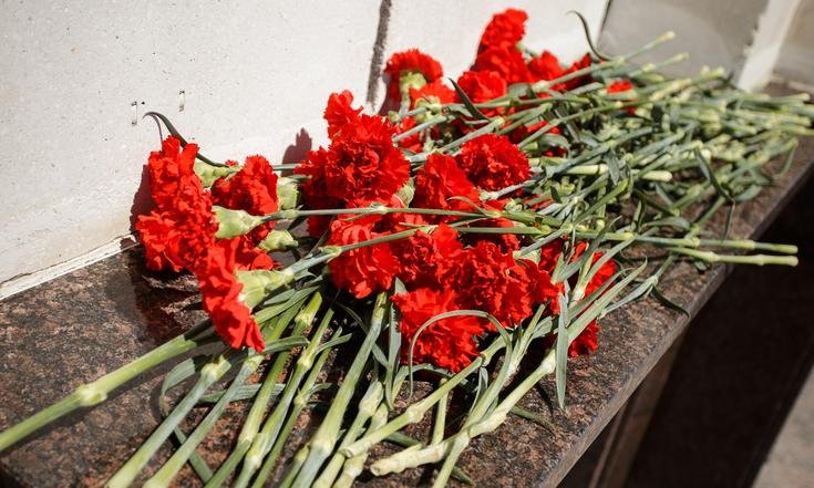 Белгородская область, Прохоровский район, п. Прохоровка. Торжественный митинг в 77-ю годовщину Прохоровского танкового сражения.