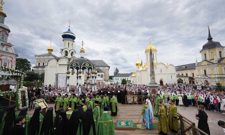 Сергиев Посад, Троице-Сергиева лавра. Торжества по случаю 600-летия обретения мощей преподобного Сергия Радонежского. Фото: пресс-служба Патриарха Московского и всея Руси