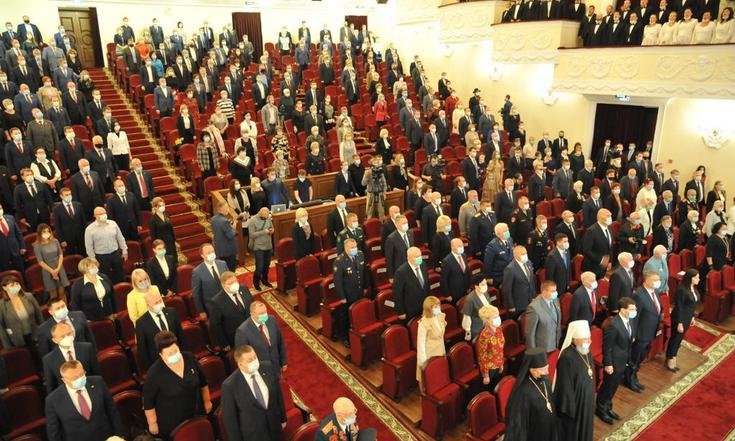 22 сентября 2020 года. Брянск. Церемония вступления Александра Богомаза в должность Губернатора Брянской области. Фото: пресс-служба Правительства Брянской области