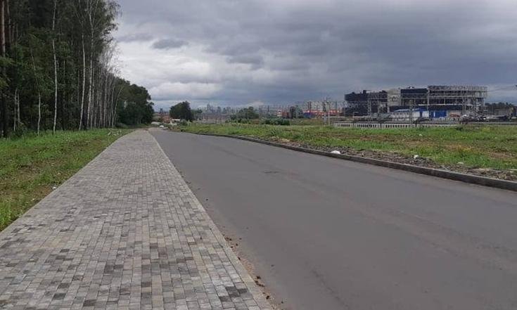 Московская область, Одинцовский городской округ, село Немчиновка. Фотография участка автомобильной дороги по улице Трёхгорной (к информации о выполнении поручения по итогам приема, проведенного С.В.Нештенко 25 марта 2021 года)