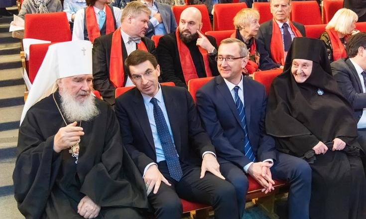 25 февраля 2020 года. Обнинск, Калужская область. Церемония закрытия XV Международного православного Сретенского кинофестиваля «Встреча».