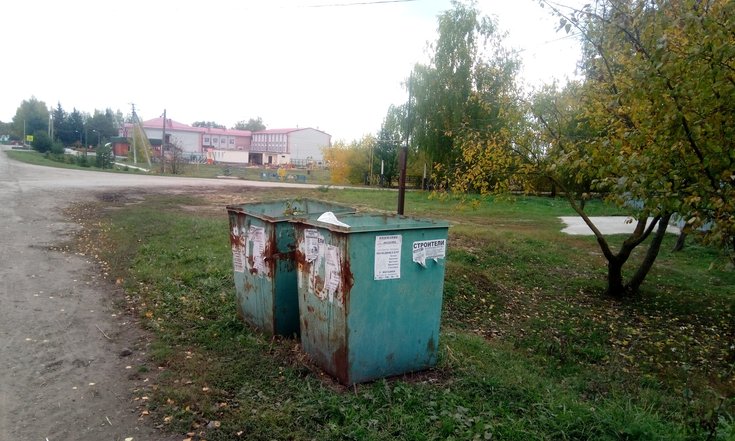Рязанская область, Пронский район. Площадки для сбора ТКО на территории Малинищинского сельского поселения в состоянии на дату личного приема граждан, проведенного М.А.Бубеном 21.10.2021