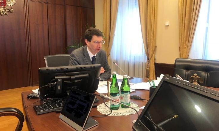 Совещание полпреда Президента в ЦФО Игоря Щёголева с главами регионов округа по противодействию распространению коронавирусной инфекции