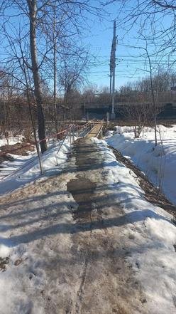 Московская область, городской округ Клин, деревня Мисирёво. Состояние дороги на дату личного приема граждан, проведенного А.Ю.Петуховым 18.03.2022