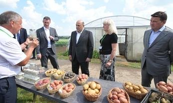 Московская область, Кашира. Председатель Правительства РФ Михаил Мишустин посетил агропромышленные предприятия Подмосковья. Фото: сайт Правительства РФ government.ru