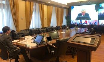 2 апреля 2020 года. Совещание полпреда Президента в ЦФО Игоря Щёголева с главами регионов округа по противодействию распространению коронавирусной инфекции