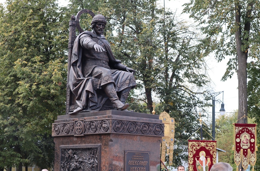 Московская область, Егорьевск, улица Александра Невского. Памятник Александру Невскому. Фото: сайт городского округа Егорьевск egoradmin.ru