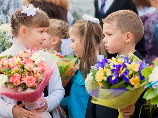 первый класс 1 сентября школа дети