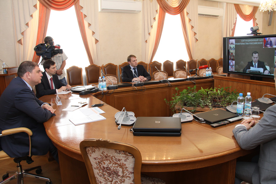Врио Губернатора Орловской облатси принял участие в селекторном совещании, посвященном мерам по обеспечению сбалансированности консолидированных бюджетов субъектов РФ