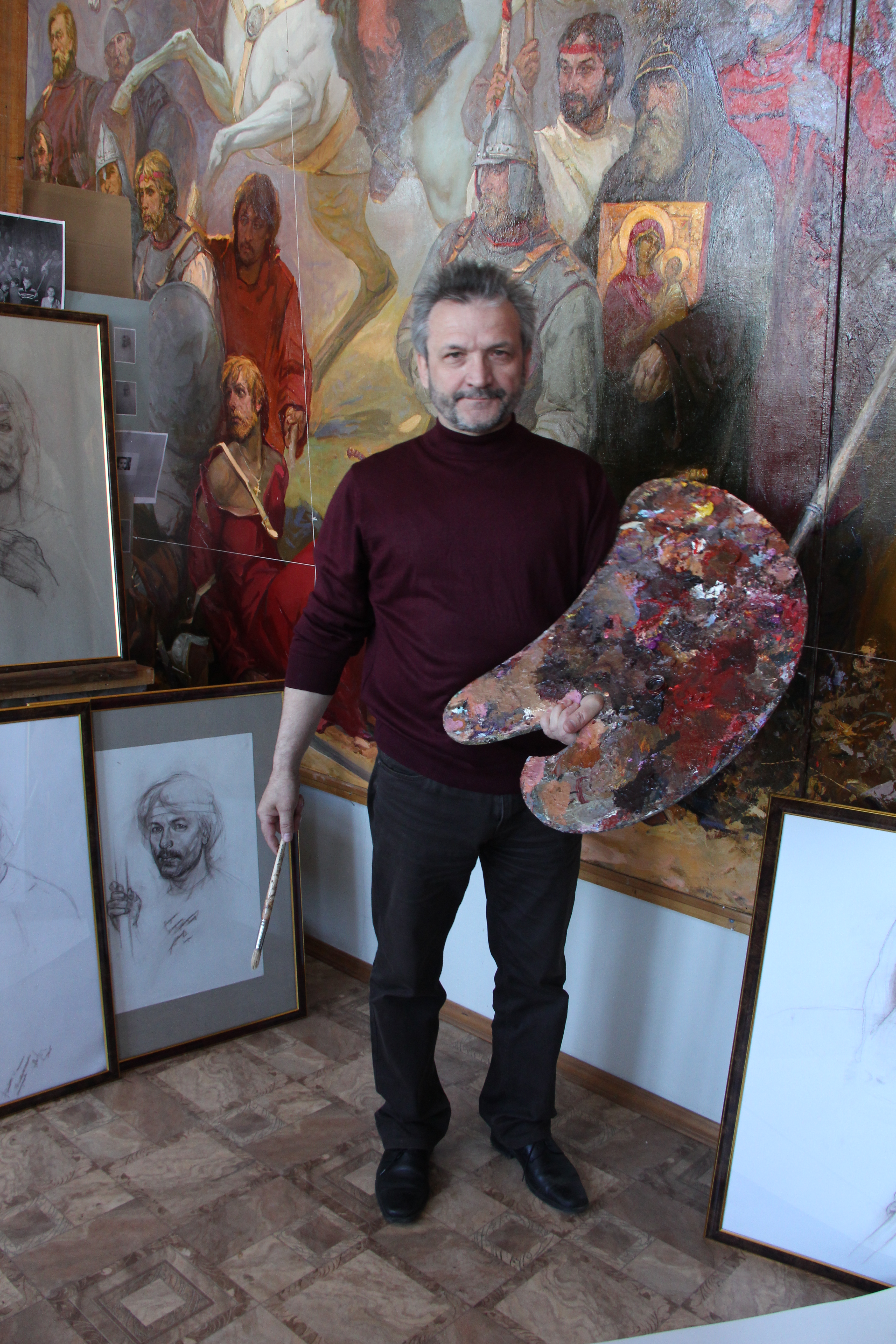 Орловский художник Анатолий Костяников реализует грандиозный живописный проект, посвященный героям Судбищенской битвы