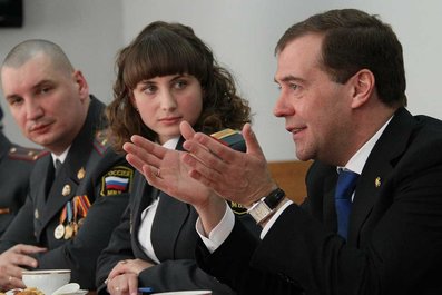 Встреча Дмитрия Медведева с сотрудниками органов внутренних дел