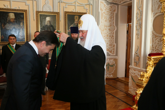 Андрей Воробьёв удостоен Ордена преподобного Сергия Радонежского