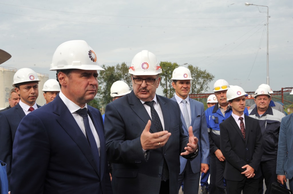 Врио губернатора Ярославской области Дмитрий Миронов принял участие в торжественном запуске производственного цикла на Менделеевском НПЗ