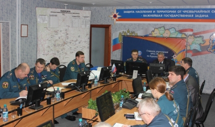 Курская область участвует в командно-штабном учении МЧС России