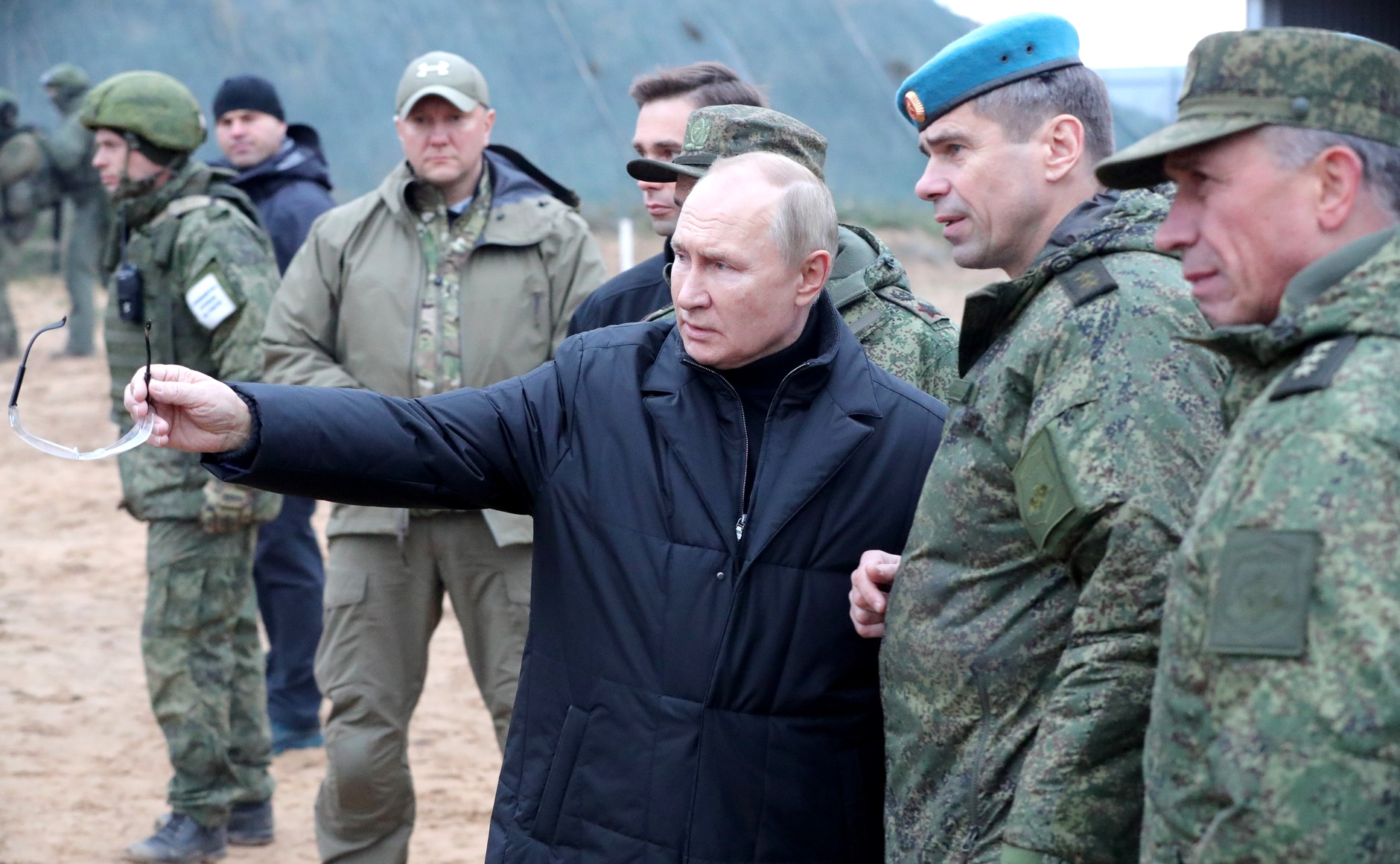 20 октября 2022 года. Посещение военного полигона Западного военного округа в Рязанской области.
