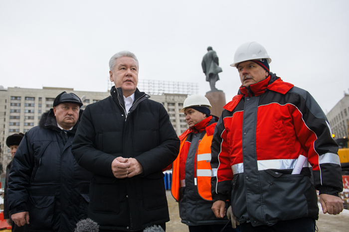 С.Собянин проинспектировал ход работ по капитальному ремонту Октябрьского транспортного тоннеля