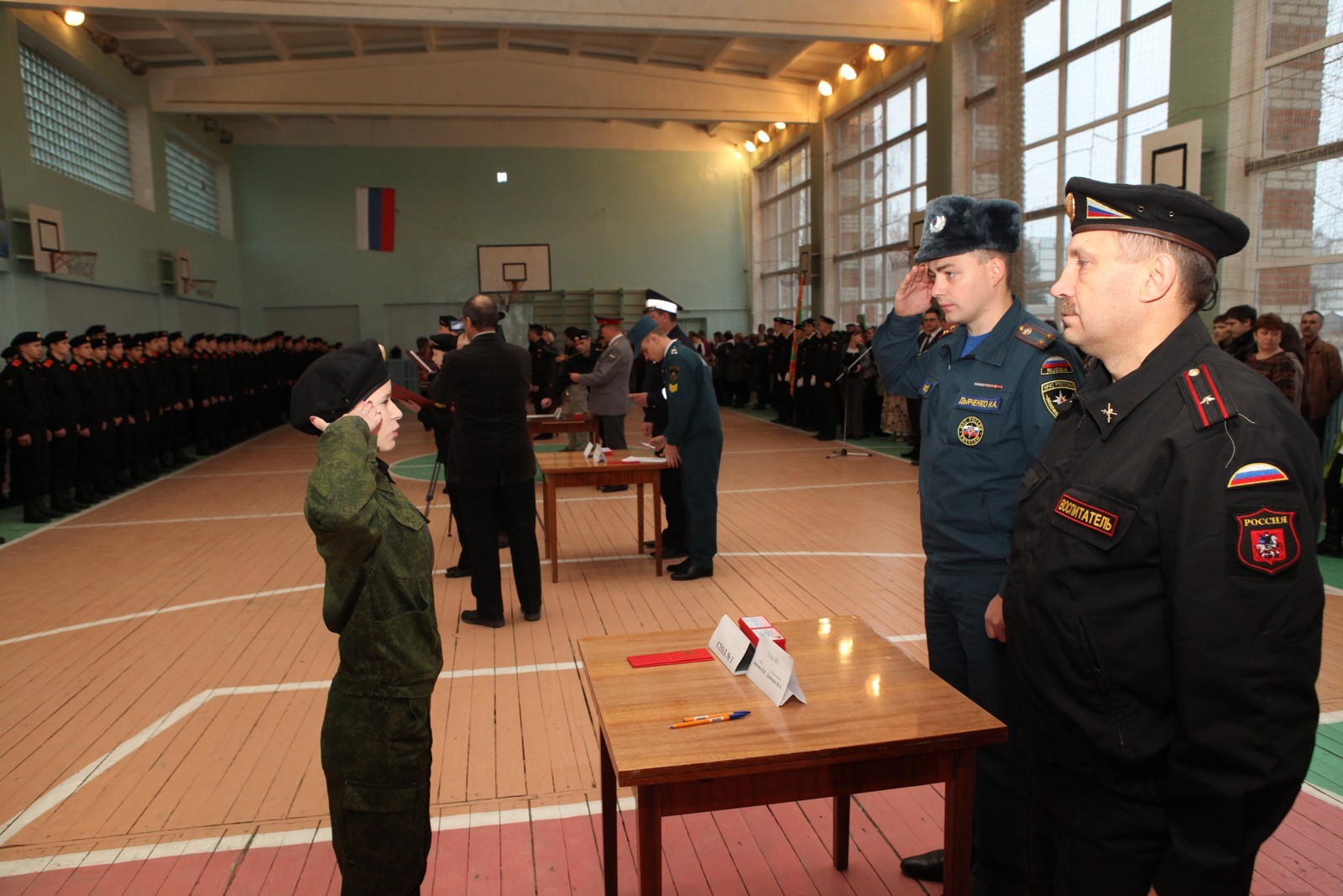Кадеты дали клятву на верность служения Отечеству
