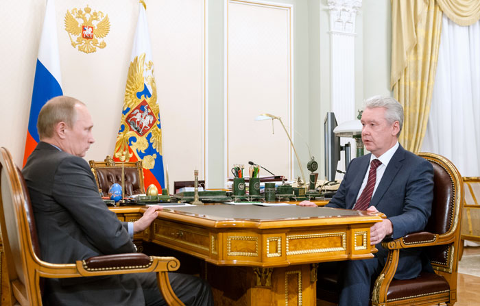 В.Путин и С.Собянин провели рабочую встречу
