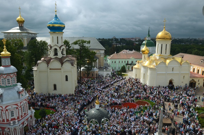 Торжества в честь 700-летия преподобного Сергия Радонежского в Сергиевом Посаде