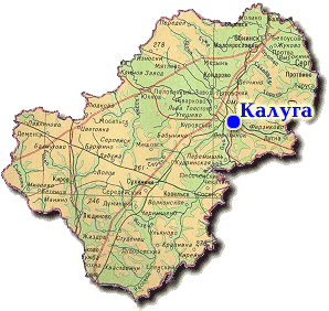 Калужская область карта